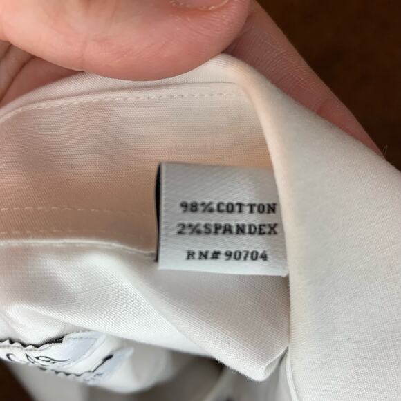 Classic Fit White Button Down Dress Shirt - Picture 4 of 4